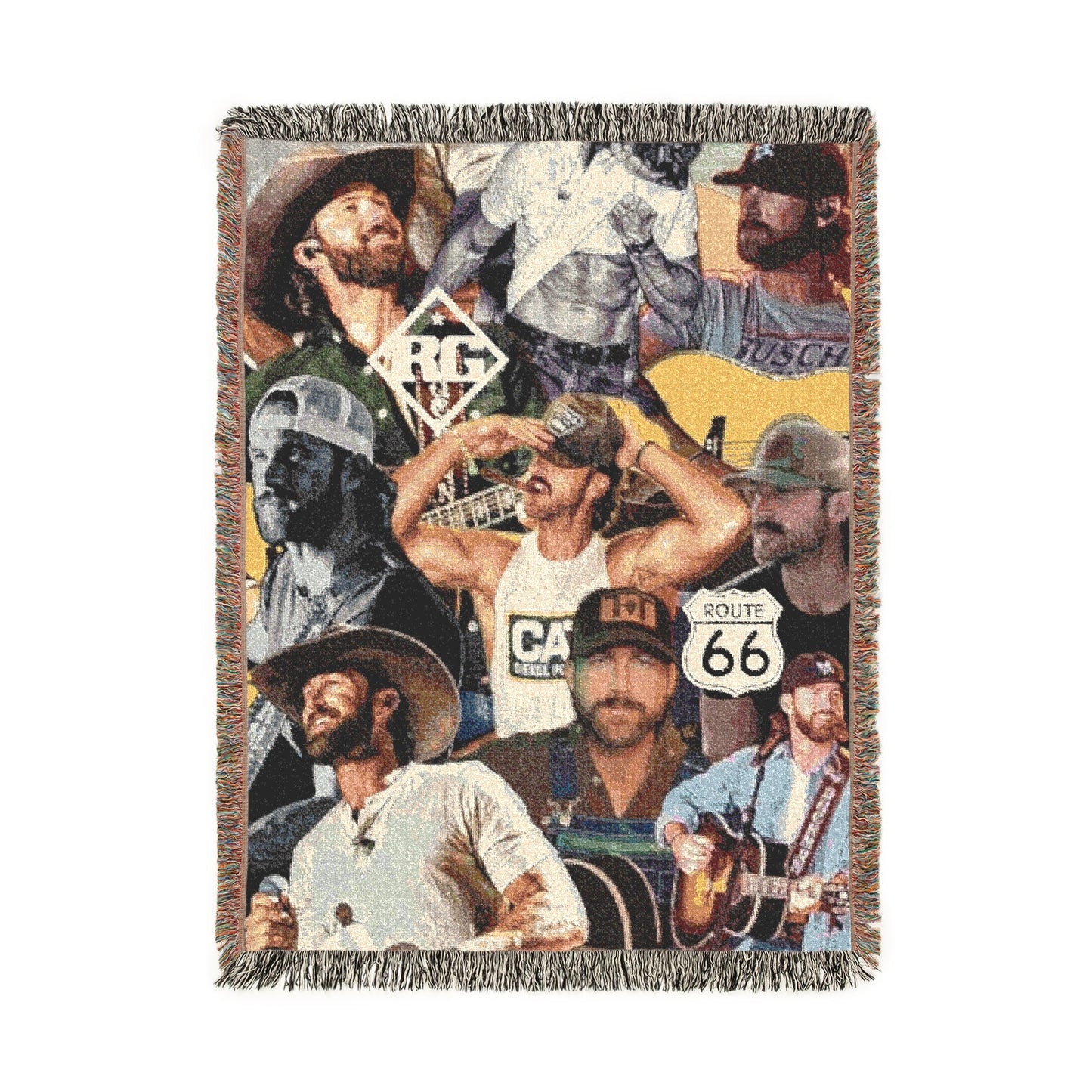 Riley Green Weave Blanket