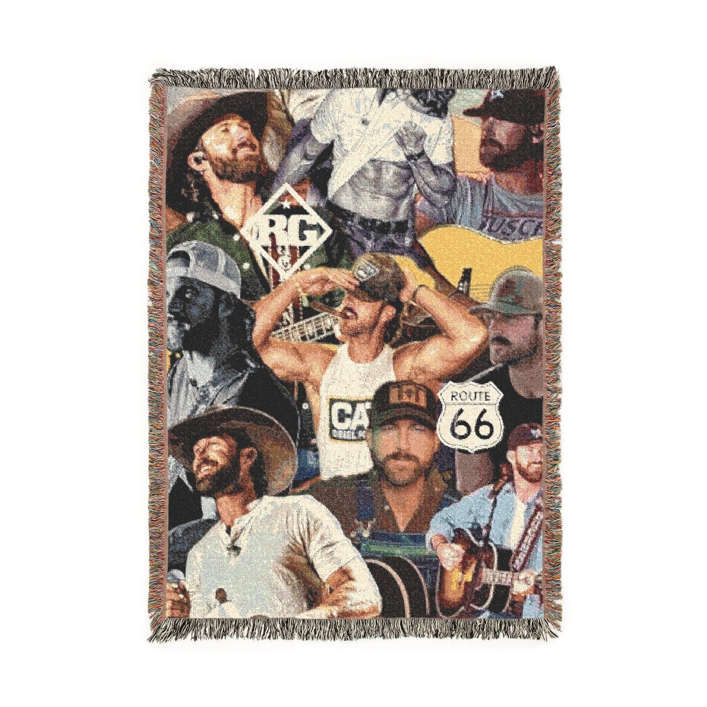 Riley Green Weave Blanket